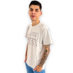 Camiseta Masculina Gangster Estampada Gola Careca