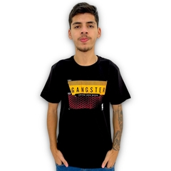 Camiseta Gangster Masculina Estampada Original Moda Verão