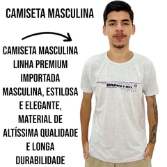 Camiseta Masculina Gansgster Malha Premium Gola Careca Estam - ANJ MODAS