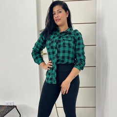 Blusa Camisa Xadrez Feminina Manga Longa Festa Junina - comprar online