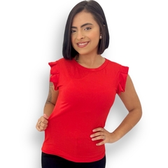 Blusinha Feminina Caneladinha Manguinha Morcego Sem Bojo - comprar online