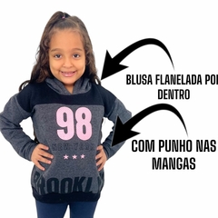 Blusa De Frio Moletom Infantil Menina Fashion Olyns na internet