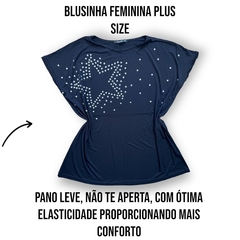 Blusinha Blusa Feminina Plus Size Tamanho Grande importada na internet