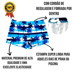 Sunga Box Boxer Juvenil Menino Shortinho Estampado Piscina na internet