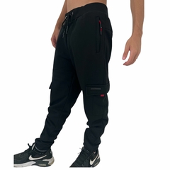 Calça Moletom Masculina Cargo Gangster Com Punho Caminhada - comprar online