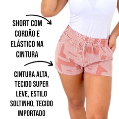 Shorts Soltinhos Feminino Cintura Alta Importado Premium na internet