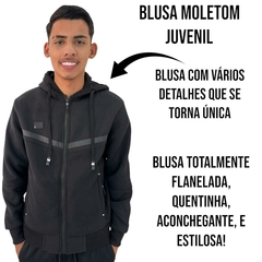 Blusa De Moletom Juvenil Masculina Gangster Importada Aberta