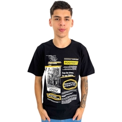 Camiseta Masculina Gola Redonda Overcore Estampada Basica