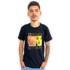 Camiseta Masculina Básica Gola Redonda Gangster Importada - loja online