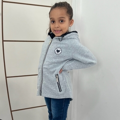 Blusa Casaco Moletom Menina Flanedado Aberto Com Ziper na internet