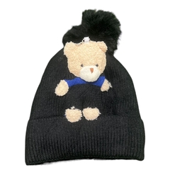 Imagem do Touca Gorro Capuz De Lã C/Pompom Menina e Menino