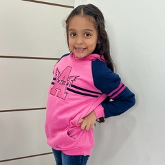 Blusa Moletom Menina Fechada C/Touca Flanelada Com Punho na internet