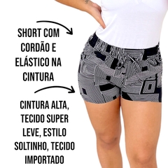 Shorts Soltinhos Feminino Cintura Alta Importado Premium - loja online