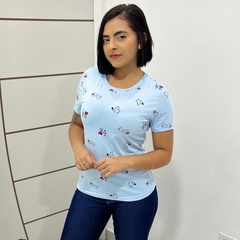 Blusinha Feminina T-shirt Love - ANJ MODAS