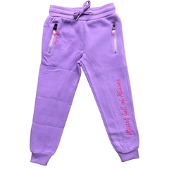 Calça De Moletom Infantil Menina Com Zíper no Bolso Premium