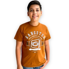 Camiseta Menino Juvenil Gola Careca Detalhada Original - ANJ MODAS