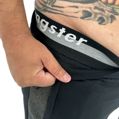 Calça Moletom Plus Size Gangster Tamanho Grande Detalhada - loja online