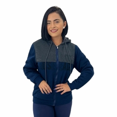 Blusa Moletom Feminina Aberta Capuz Peluciada Por Dentro - loja online