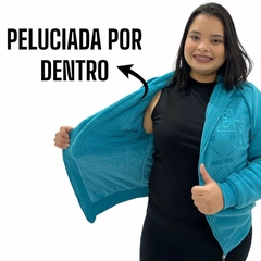 Blusa Moletom Peluciada Feminina Plus Size Tamanho Grande - loja online