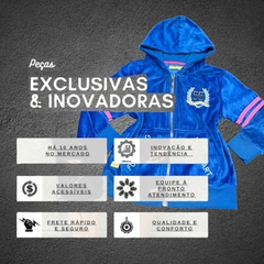 Blusa De Frio Moletom Menina infantil Aberta Capuz Estilosa - ANJ MODAS