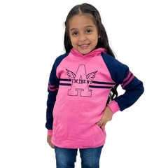 Blusa Moletom Menina Fechada C/Touca Flanelada Com Punho