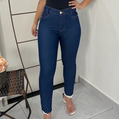 Calça Jeans Básica Feminina Skinny Cintura Alta Com Lycra - comprar online