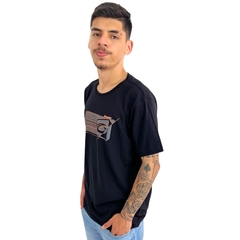 Camiseta Masculina Camisa Estampada Gangster Gola Careca - comprar online