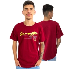 Camiseta Masculina Básica Gola Careca Gangster Estampada - ANJ MODAS