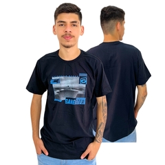 Camiseta Masculina Gola Careca Básica Gangster Manga Curta - comprar online