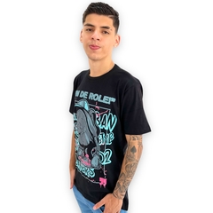 Camiseta Masculina Manga Curta Gola Careca Estampada Basica na internet