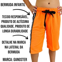 Bermuda Basquete Infantil Gangster Leve Conforto - Treino - comprar online