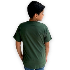 Camiseta Menino Juvenil Gola Careca Detalhada Original - comprar online