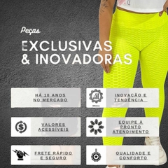 Calça Legging Academia Fitness Empina Bumbum Texturizada - ANJ MODAS