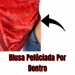 Blusa Moletom Feminina Aberta Com Capuz Peluciada Por Dentro - loja online