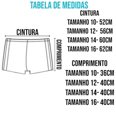 Sunga Box Boxer Juvenil Menino Shortinho Estampado Piscina - comprar online