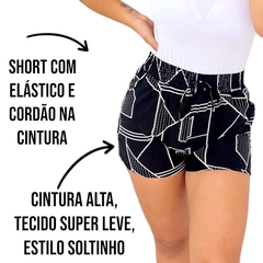 Short Feminino Soltinho Mulher Curto Cintura Alta Importado - loja online