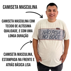 Camiseta Masculina Tamanho Grande Plus Size Gola Redonda - comprar online