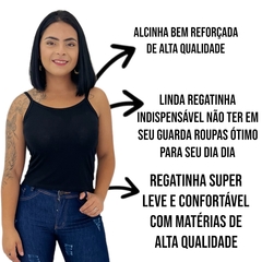 Kit 5 Regata Regatinha Alcinha Camiseta Fitness Basica Lisa - ANJ MODAS