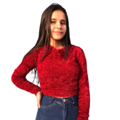 Blusa De Pelinho Pelo Felpudo Feminino Inverno