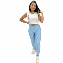 Calça Legging Academia Fitness Empina Bumbum Texturizada - comprar online