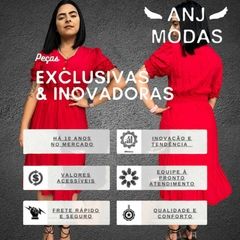 Vestido Mídi Pipoca Igreja Festa Babado Evento - comprar online