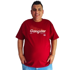 Camiseta Masculina Gangster Moda Plus Size Tamanho Grande