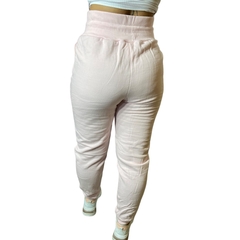 Calça Moletom De Frio Feminina Cós Alto Com Bolso Flanelada - comprar online