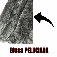 Blusa Moletom Feminina Peluciada Aberta Com Capuz Inverno - loja online