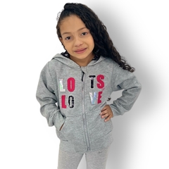 Imagem do Blusa Moletom Infantil Com Zíper Menina Fashion Moda Frio