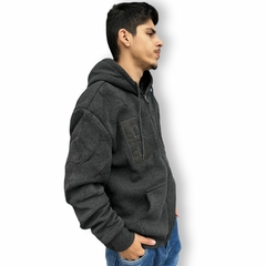 Blusa Peluciada De Frio Moletom Masculina Capuz Ziper Cordão - loja online