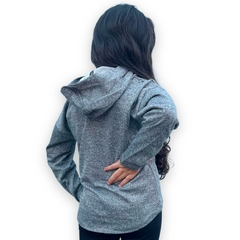 Blusa Moletom Menina Fechada Com Touca Veste Inverno Basica - comprar online