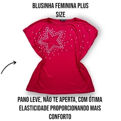 Blusinha Blusa Feminina Plus Size Tamanho Grande importada na internet