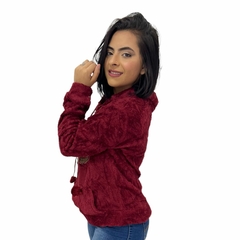 Blusa De Pelinho Casaco Felpudo Quentinha Feminina Fashion - loja online