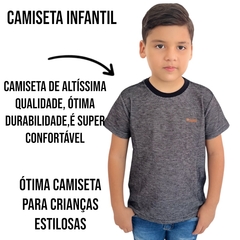 Camiseta Infatil Menino Gangster Gola Redonda Linha Premium